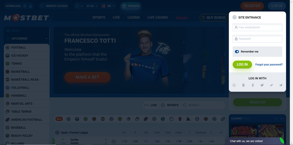 Mostbet - Spor Bahisleri ve Online Casino